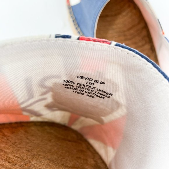 NEW POLO RALPH LAUREN Cevio Slip On Loafer Espadrille Cruise Print Nautical 11 D - Picture 7 of 12